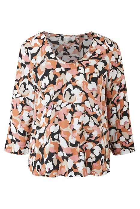 BLOUSES 3/4 SLEEVE GREY/BLACK 1