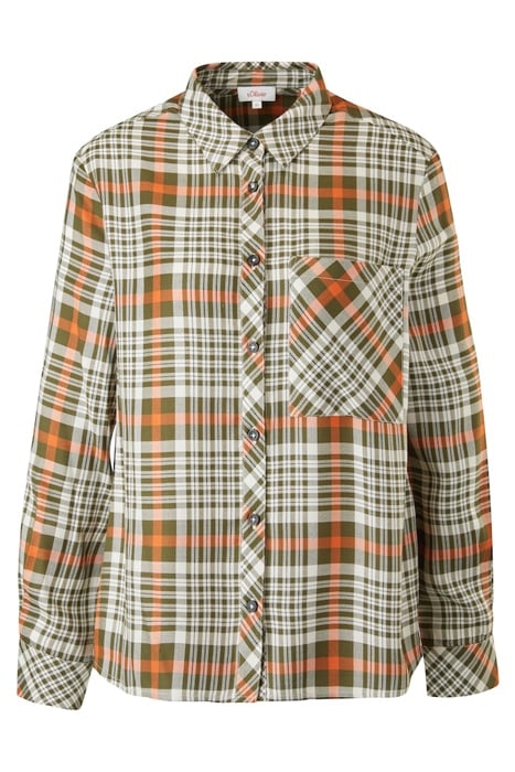 BLOUSES LONGSLEEVE GREEN CHECK 1