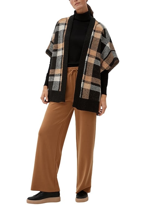 CARDIGAN VEST SHORTSLEEVE GREY/BLACK 4