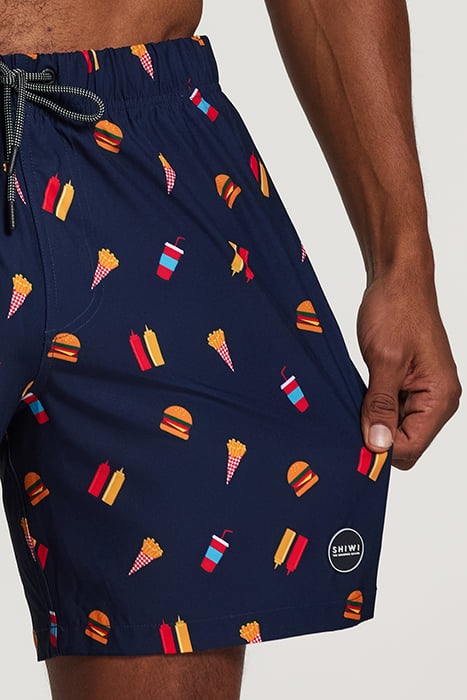 STRETCH SWIMSHORT FAST FOOD DARK NAVY DARK NAVY 5