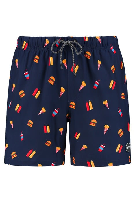 STRETCH SWIMSHORT FAST FOOD DARK NAVY DARK NAVY 1