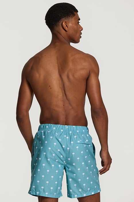 SWIMSHORT SCRATCHED SHIWI PALM CAMEO BLUE CAMEO BLUE 3
