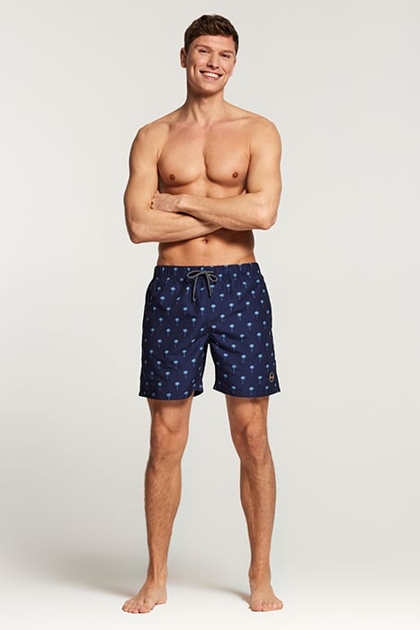 SWIMSHORT SCRATCHED SHIWI PALM DARK NAVY DARK NAVY 4