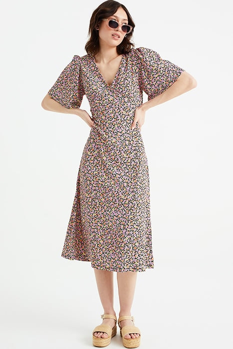 DRESS MID LENGTH MULTI-COLOURED 2