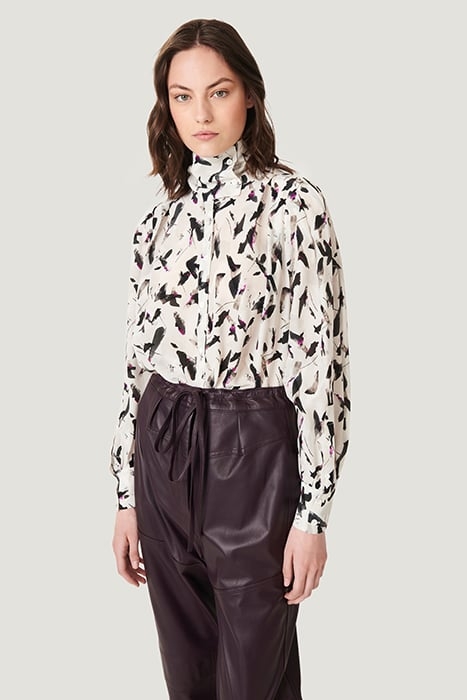 HOSHO LEATHER PANT IN PURPLE 3