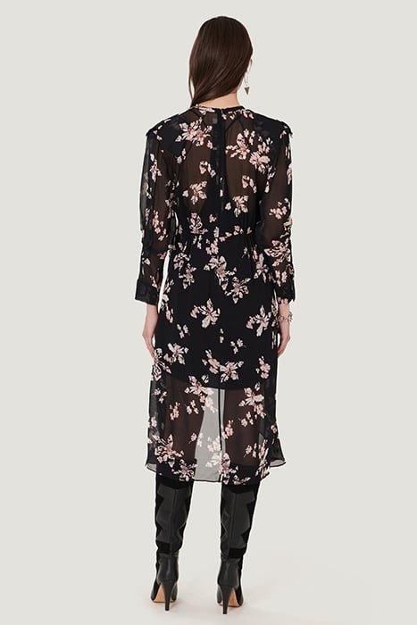 ILIONA BLACK/ECRU/PINK DRESS 3