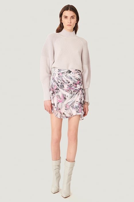 PASCOT MINI SKIRT IN GREY/ECRU/PINK SKIRT 1