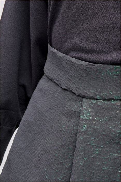 MIDIROCK MIT PAILLETTEN BLUISH GREY 5