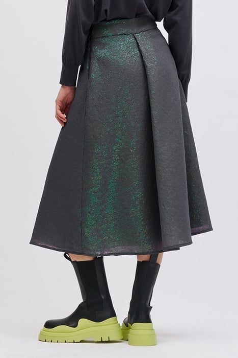 MIDIROCK MIT PAILLETTEN BLUISH GREY 2