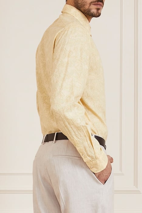 JOE IT COLLAR NOTCHE YELLOW FOLIAGE PRINT 2