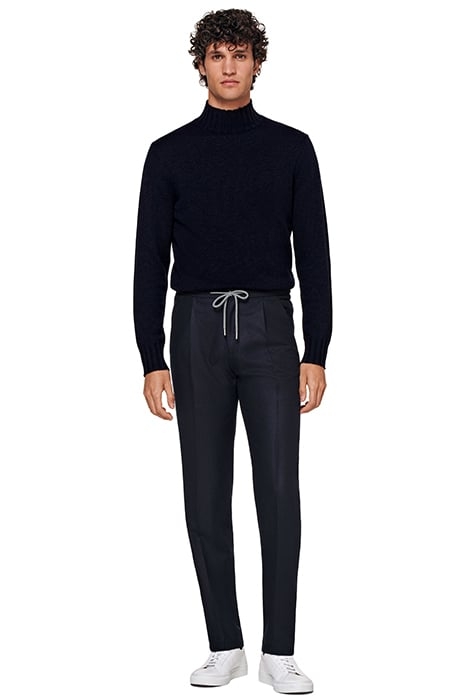 NAVY DRAWSTRING AMES TROUSERS 3