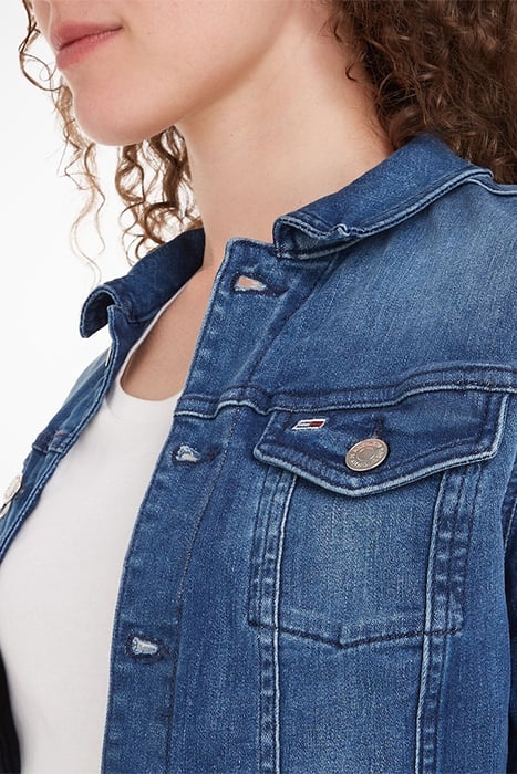 VIVIANNE SLIM FIT DENIM JACKET MID BLUE 3