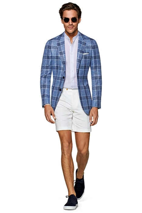 LIGHT BLUE CHECKED HAVANA BLAZER 3