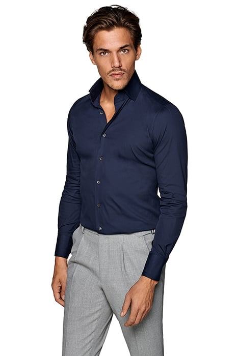 NAVY EXTRA SLIM FIT SHIRT 1