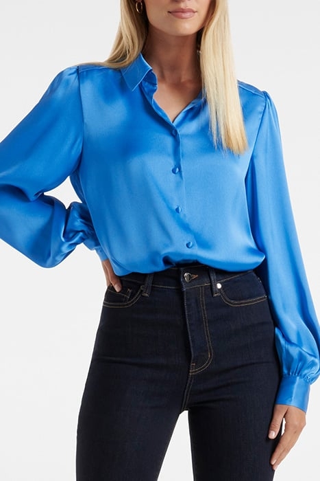 REN SATIN BUTTON THROUGH BLOUSE PLUNGE POOL 1