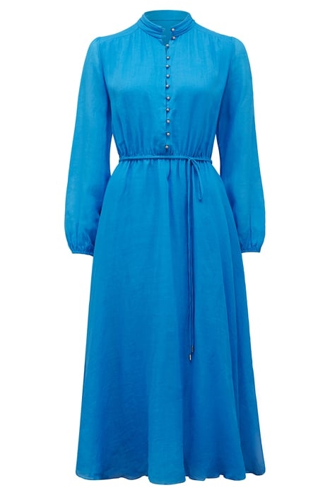 GWEN BUTTON UP MIDI DRESS VIVID CORNFLOWER 5