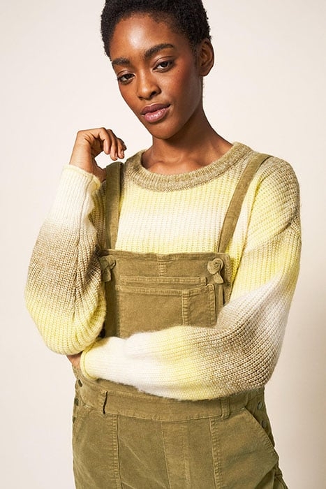 ELLA CORD DUNGAREE KHAKI GRN 3