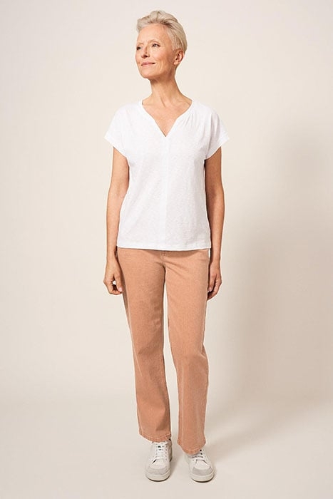 LEIGHTON CLAYDYE STRAIGHT JEAN MID CORAL 1