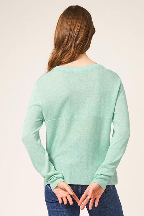 TIE HEM JUMPER LIGHT TEAL 2