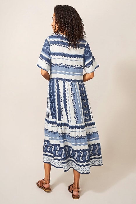 PIP MIDI DRESS BLUE MULTI 2