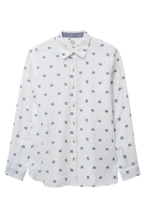 PEMBROKE FISH PR LS SHIRT WHITE MULTI 4