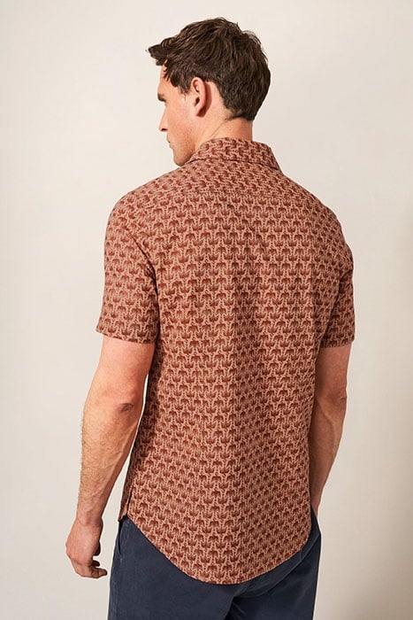 EAGLE PRINTED SLIM FIT SHIRT MID PINK 2