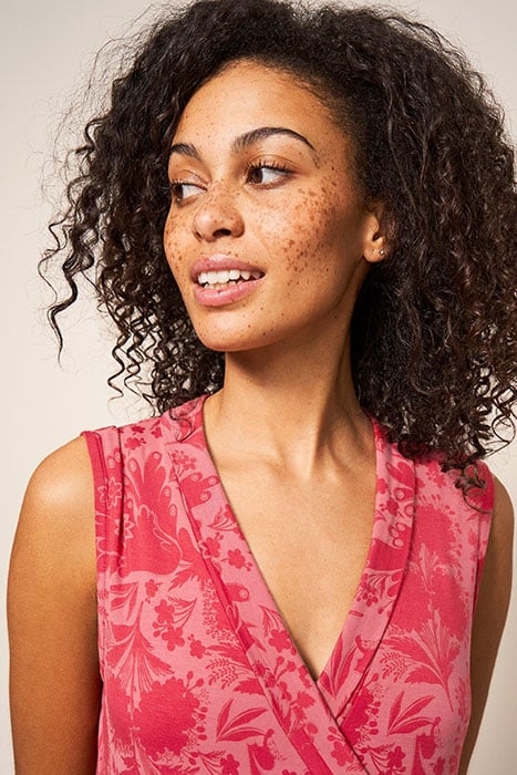 ZOE ECO VERO JERSEY DRE RED 3