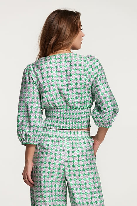 LADIES TRINIDAD TOP PORTO TILE FRESH GREEN 2