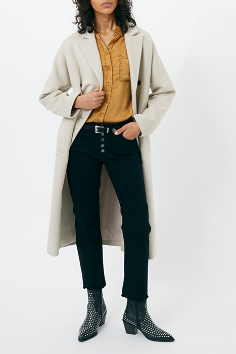 YELLOW BEADED CUPRO SHIRT 2