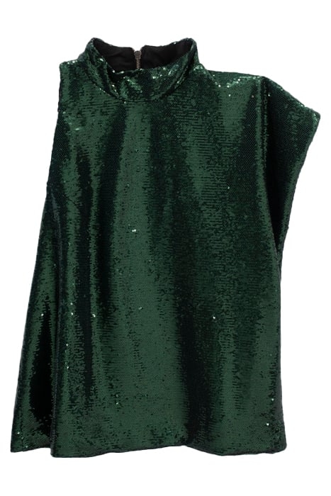 METALLIC GREEN PLEATED TOP 4