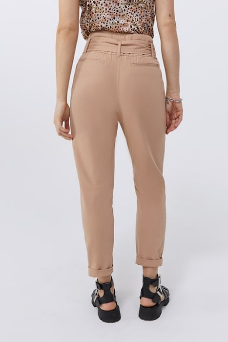 DESERT BELTED HIGH-WAIST CIGARETTE TROUSERS 2
