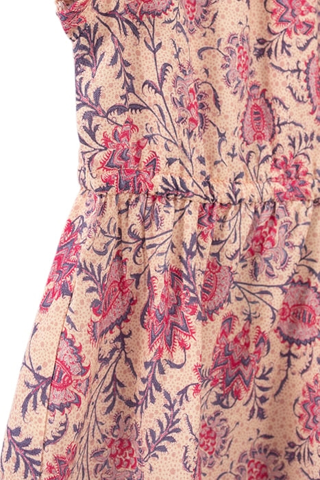 BABY GIRLS’ PINK FLORAL PAISLEY PRINT LENZING™ ECOVERO™ DRES 6