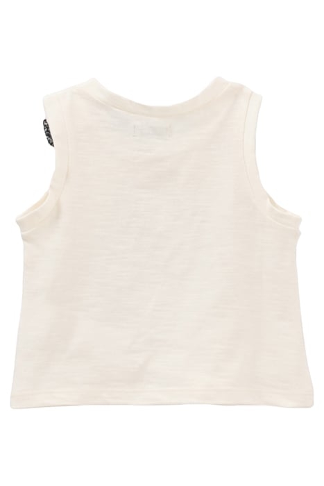 BABY GIRLS’ ECRU CAT-RIDER ORGANIC COTTON T-SHIRT 2