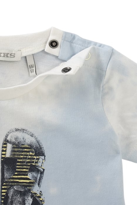 BABY BOYS’ TIE-DYE SANDALS IMAGE ORGANIC COTTON T-SHIRT 3