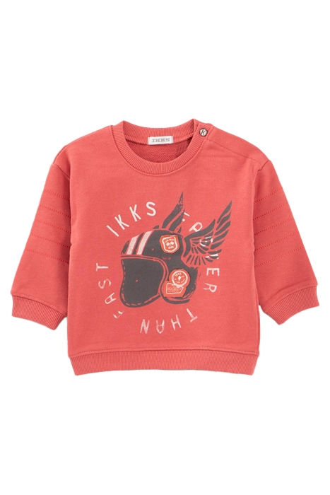 BABY BOY’S RED SWEATSHIRT WITH WINGED HELMET 1