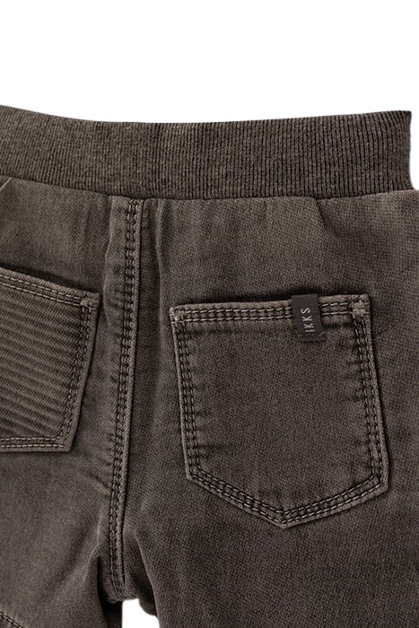 BABY BOYS’ GREY DENIM ELASTICATED WAIST BERMUDA SHORTS 4