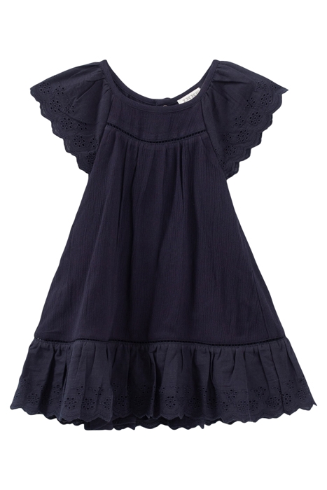 BABY GIRLS’ NAVY EMBROIDERED DRESS WITH BLOOMERS 3