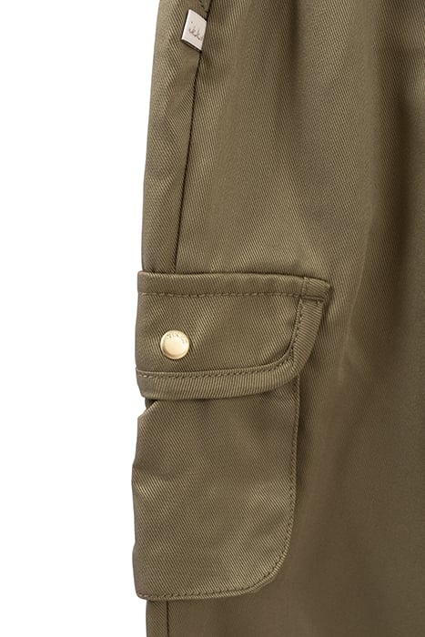 GIRLS' KHAKI LENZING™ TENCEL LYOCELL™COMBAT TROUSERS 8