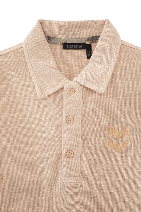 BOYS’ ORANGEY SLUB POLO SHIRT WITH XL PRINT ON BACK 4