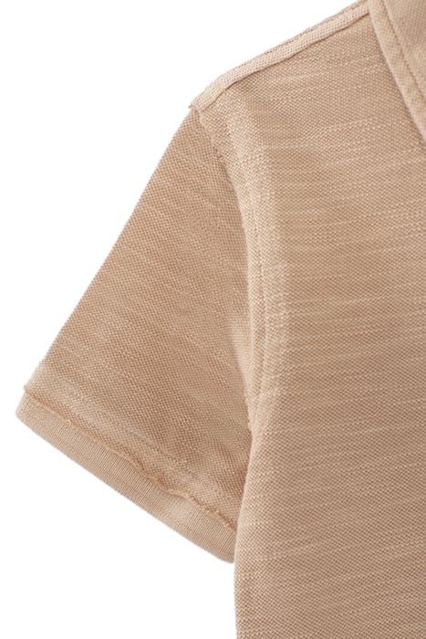 BOYS’ ORANGEY SLUB POLO SHIRT WITH XL PRINT ON BACK 5