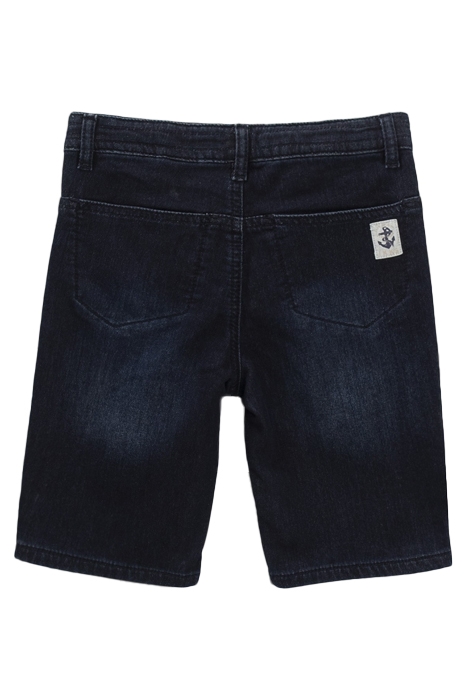 BOYS’ RAW DENIM BERMUDA SHORTS WITH SLOGAN CORDS 3