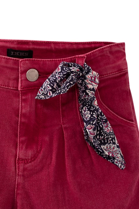 GIRLS’ FUCHSIA PINK DENIM SHORTS 4