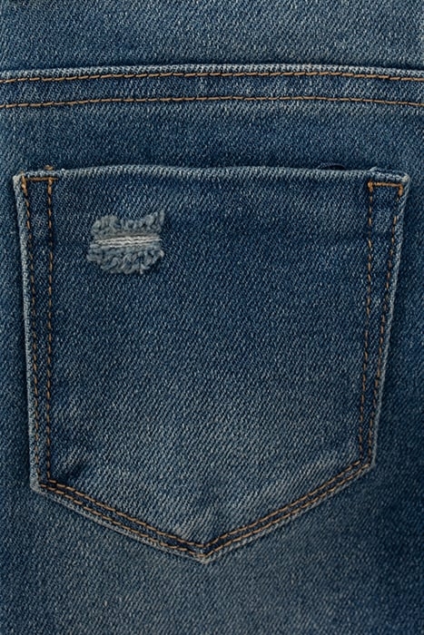 BOYS’ BLUE PATCHWORK-LOOK SKINNY JEANS 8