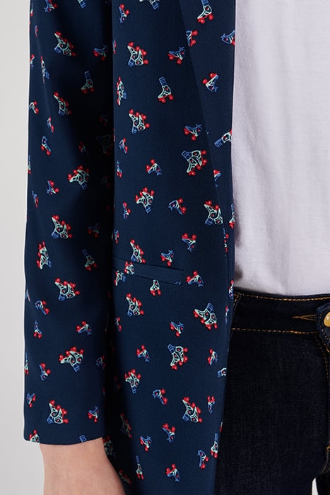 NAVY ROLLERSKATE PRINT JACKET 5