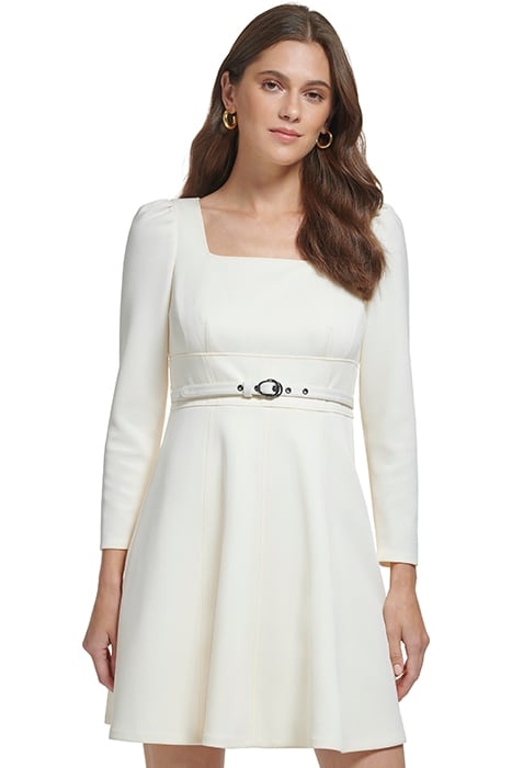 L/S SQUARE NECK BELT BUTRCREAM 1