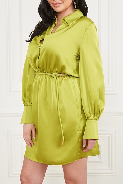 PETRA DRESS SOLID TAKE ROOT GREEN 1