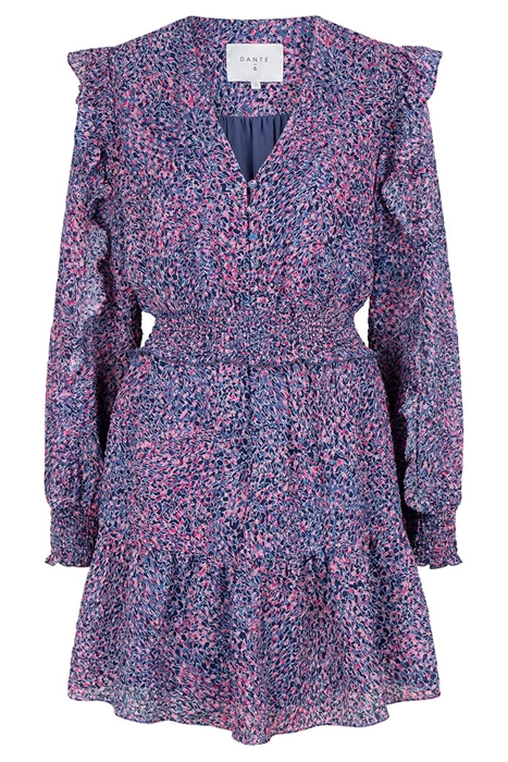 D6LIVELY RUFFLE MINI DRESS MULTICOLOUR 1