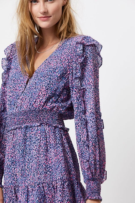 D6LIVELY RUFFLE MINI DRESS MULTICOLOUR 3