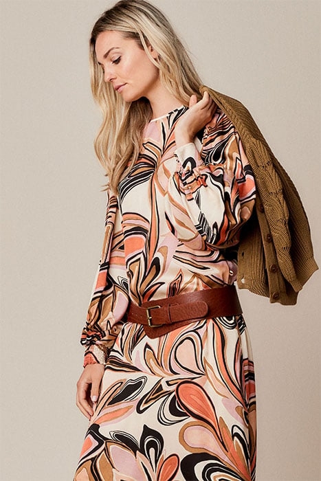 DRESS PAINTED FLOWER MULTICOLOUR 4