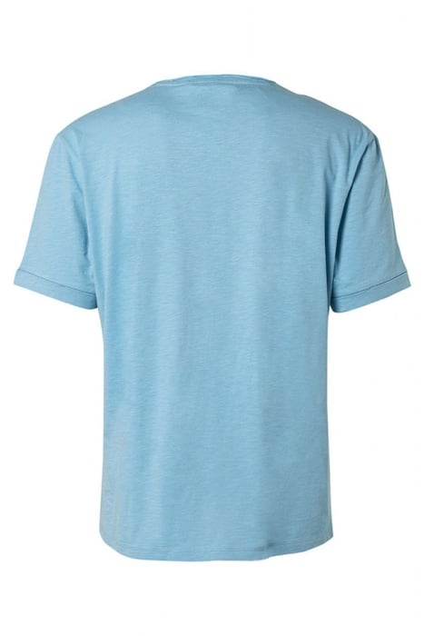 T-SHIRT CREWNECK SLUB LIGHT AQUA 5